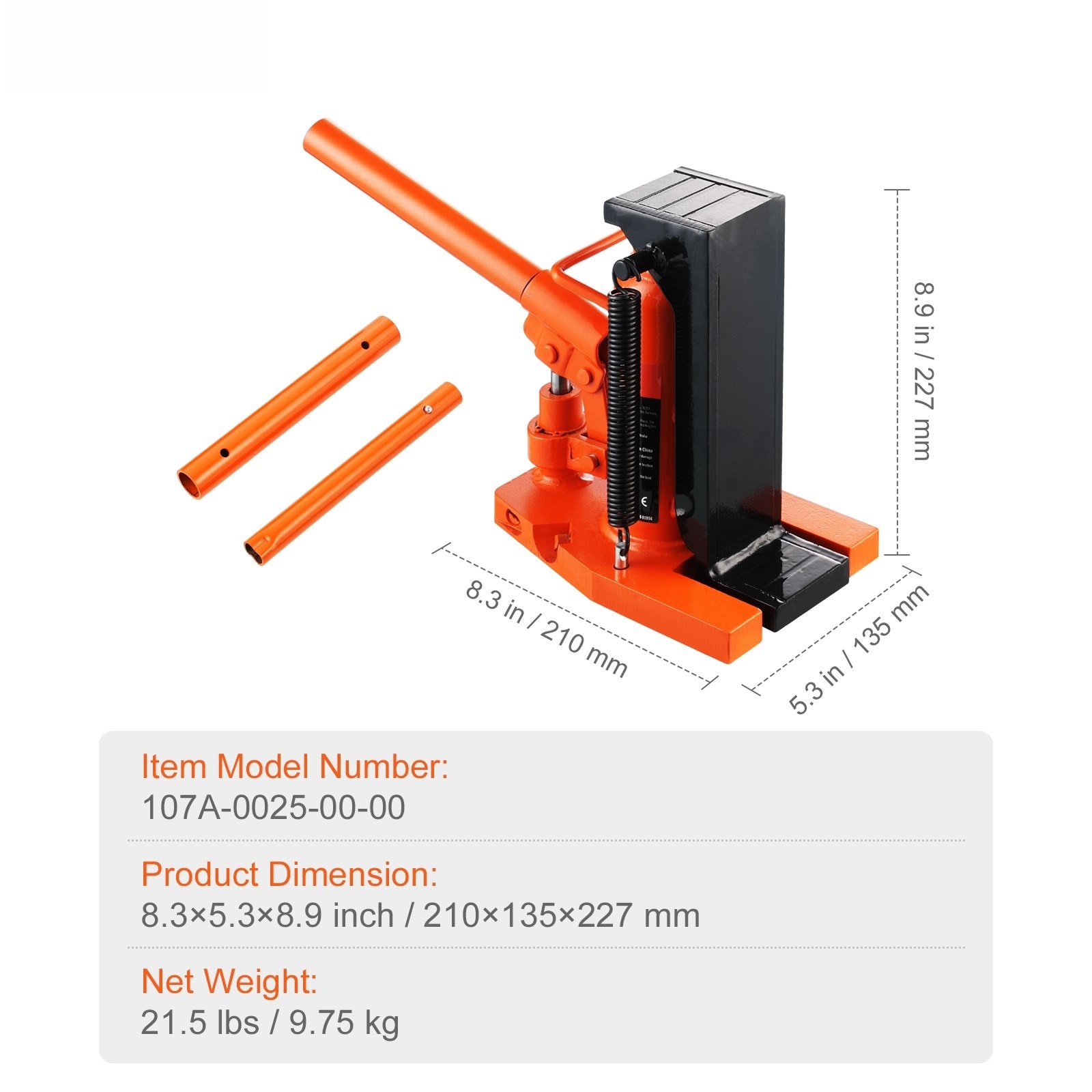 Hydraulic Toe Jack For Industrial Machinery Lifting Capacity_voghion.com